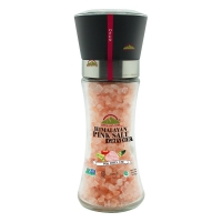 Натуральная Гималайская розовая соль крупный помол 180 г в керамической мельнице